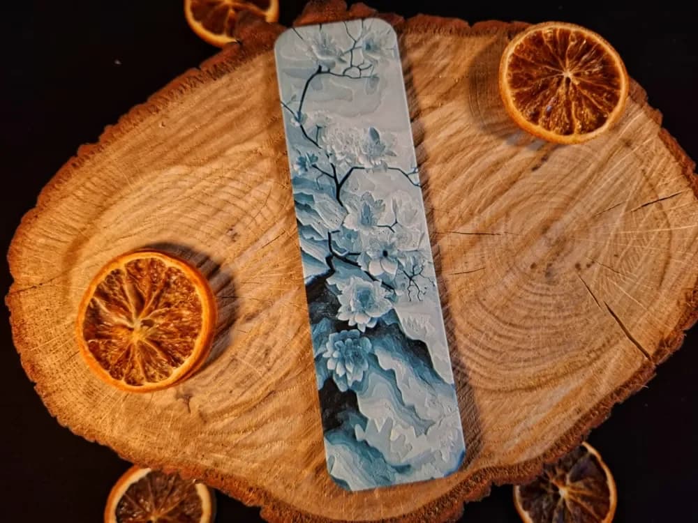 Mountain flowers 1 bookmark by EternalDesigns3D HueForge model: Mountain flowers 1 bookmark by EternalDesigns3D