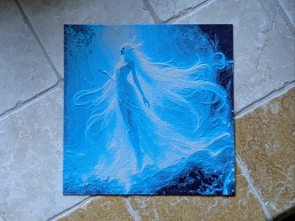 Ethereal Girl - Hueforge by suaimondi HueForge model: Ethereal Girl - Hueforge by suaimondi