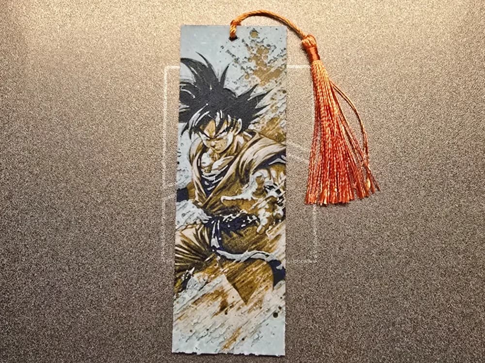 Dragon Ball Z Bookmark - Goku by 3D-Mentiel HueForge model: Dragon Ball Z Bookmark - Goku by 3D-Mentiel