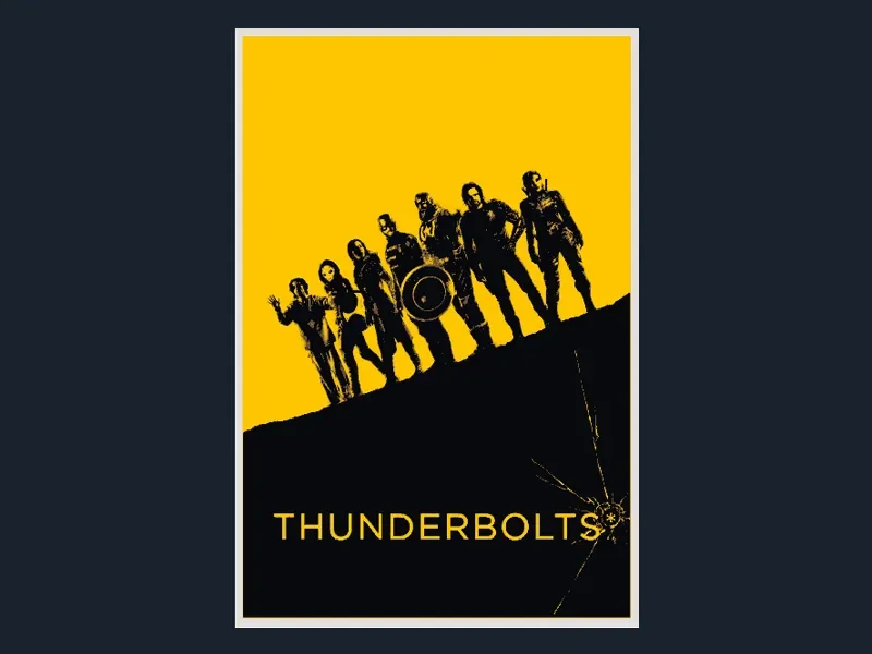 Thunderbolts* (Movie Poster - HueForge) by HugheCraft HueForge model: Thunderbolts* (Movie Poster - HueForge) by HugheCraft