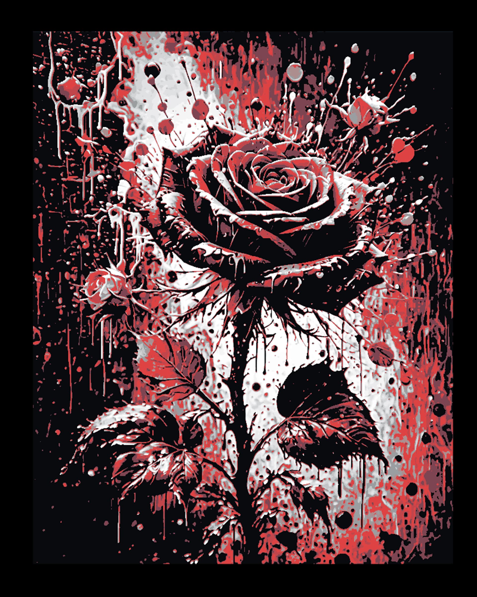 Art Piece - The Painted Rose Art Piece - The Painted Rose