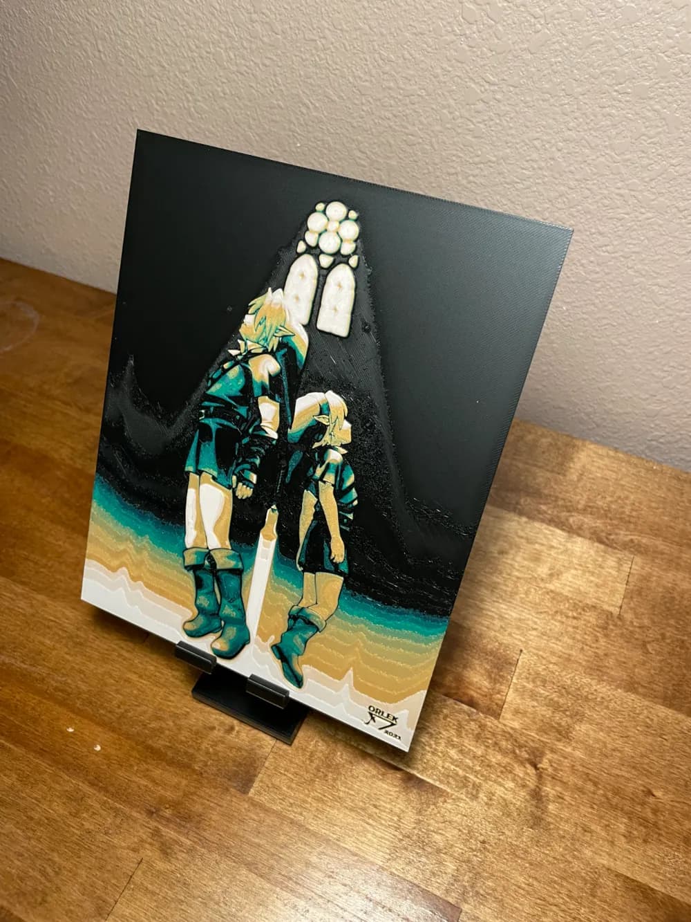 HueForge model: Hueforge - Zelda - Young and Old Link by Cloudy Nostalgia