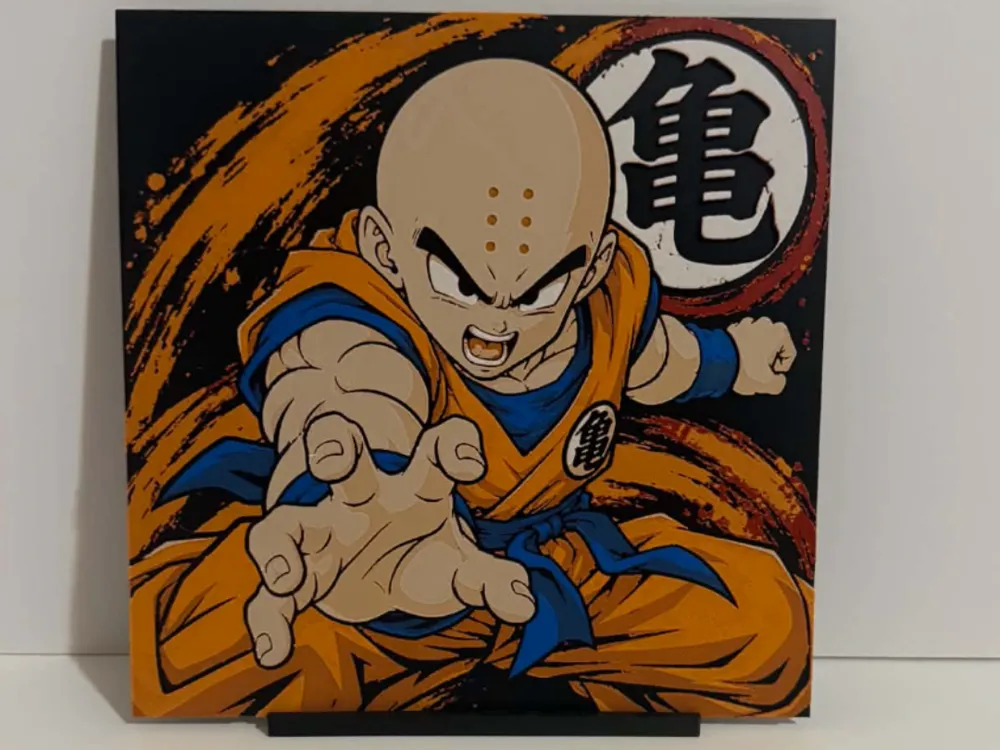 Krillin Hueforge by Magnolia Crafts HueForge model: Krillin Hueforge by Magnolia Crafts