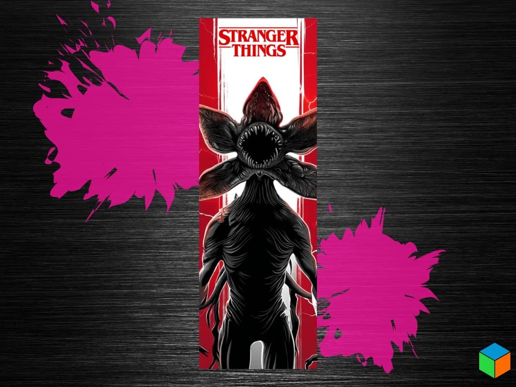 HueForge model: Stranger Things - Demogorgon Bookmark by 3D Prints By Vic