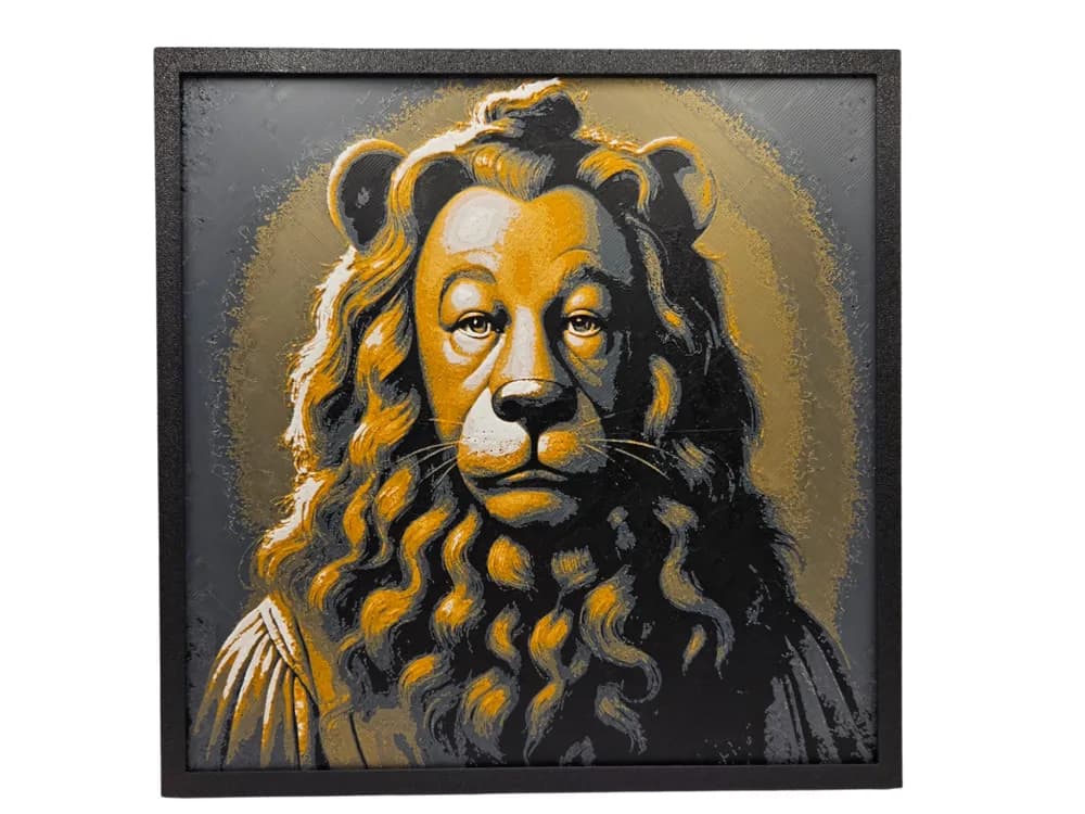 HueForge model: The Cowardly Lion (The Wizard of Oz) by BusyKikiBee