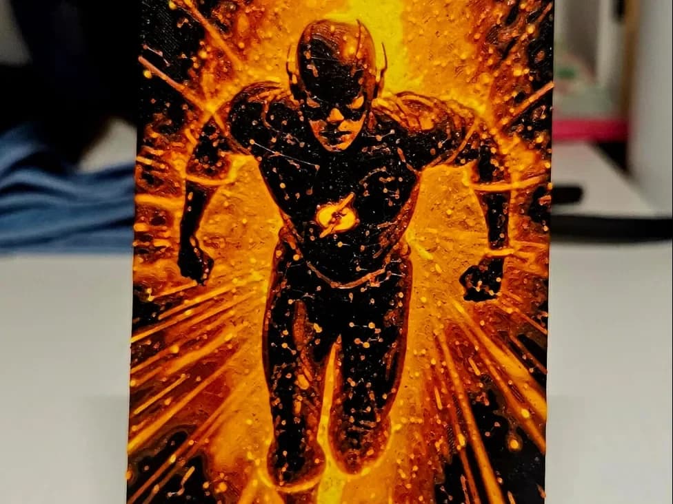 Flash by Mano's 3d_Art HueForge model: Flash by Mano's 3d_Art