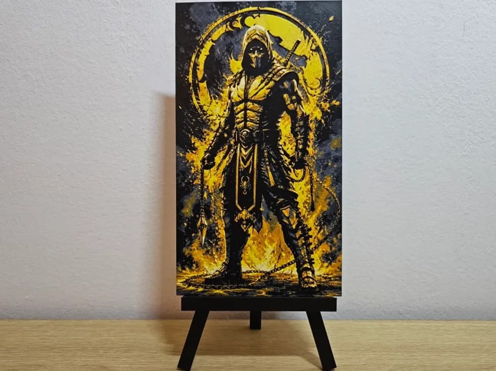 Scorpion Mortal Kombat Hueforge by Opao HueForge model: Scorpion Mortal Kombat Hueforge by Opao