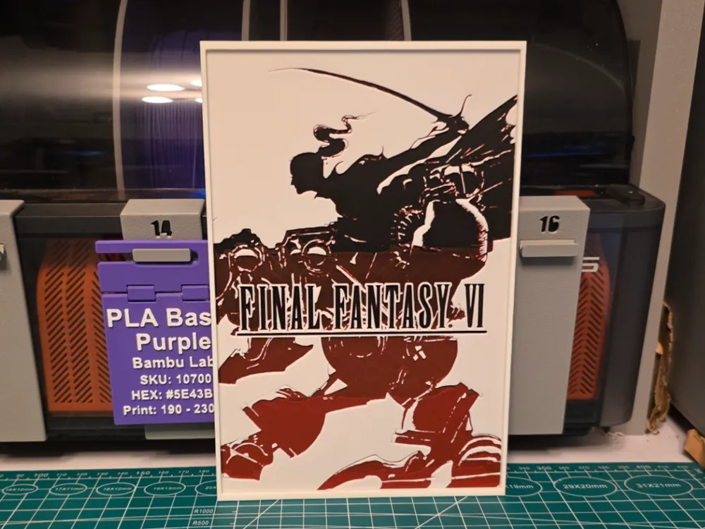 Final Fantasy VI Game Poster - Hueforge Art Final Fantasy VI Game Poster - Hueforge Art