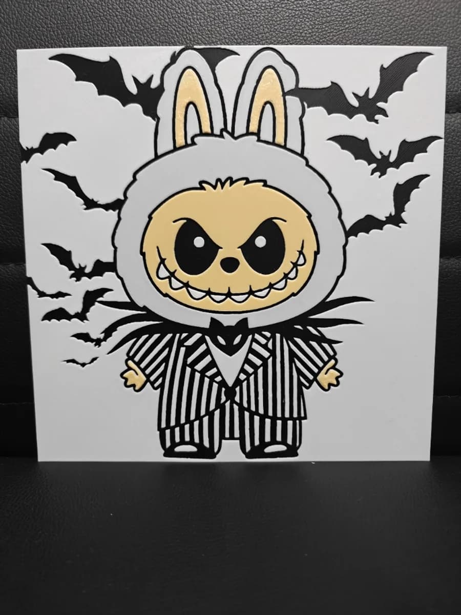 Labubu Jack Skellington by TheHueforgeLady HueForge model: Labubu Jack Skellington by TheHueforgeLady