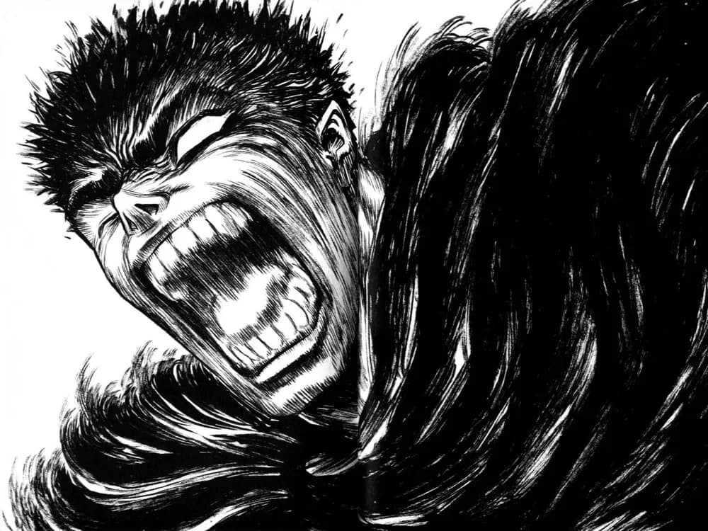 HueForge model: Guts Berserk scream Hueforge by Loki