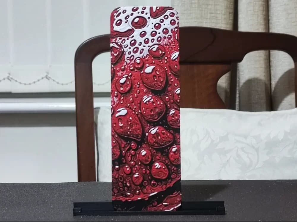 HueForge model: Strawberry Bookmark - 3 Color by BoDad