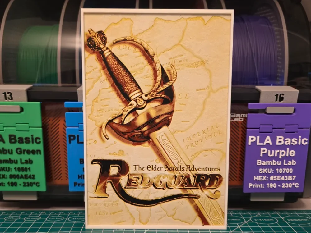 The Elder Scrolls Adventures: Redguard - Hueforge by Lumpy3D HueForge model: The Elder Scrolls Adventures: Redguard - Hueforge by Lumpy3D