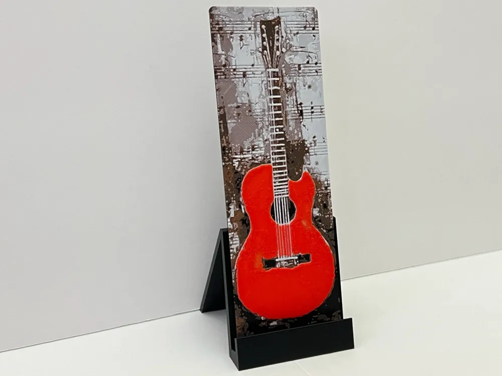 HueForge model: Guitar - Bookmark by 3djd