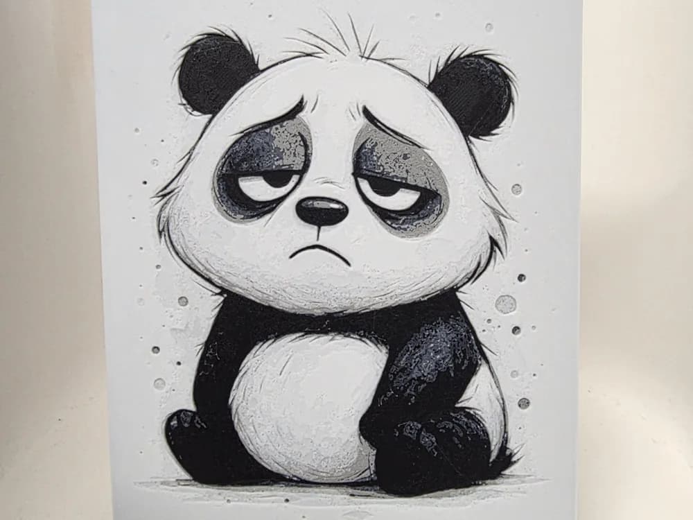 Sleepy Panda Hueforge by Morganja HueForge model: Sleepy Panda Hueforge by Morganja
