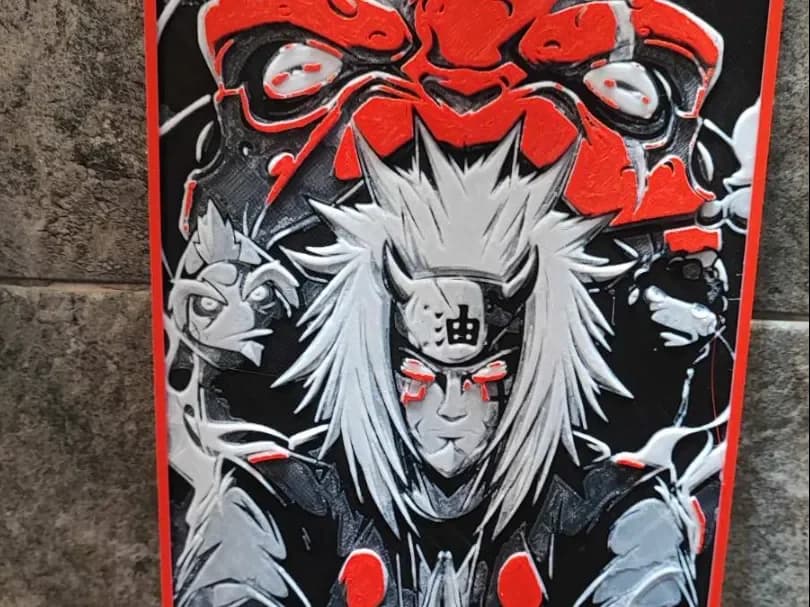 Jiraiya by Garuda3D HueForge model: Jiraiya by Garuda3D
