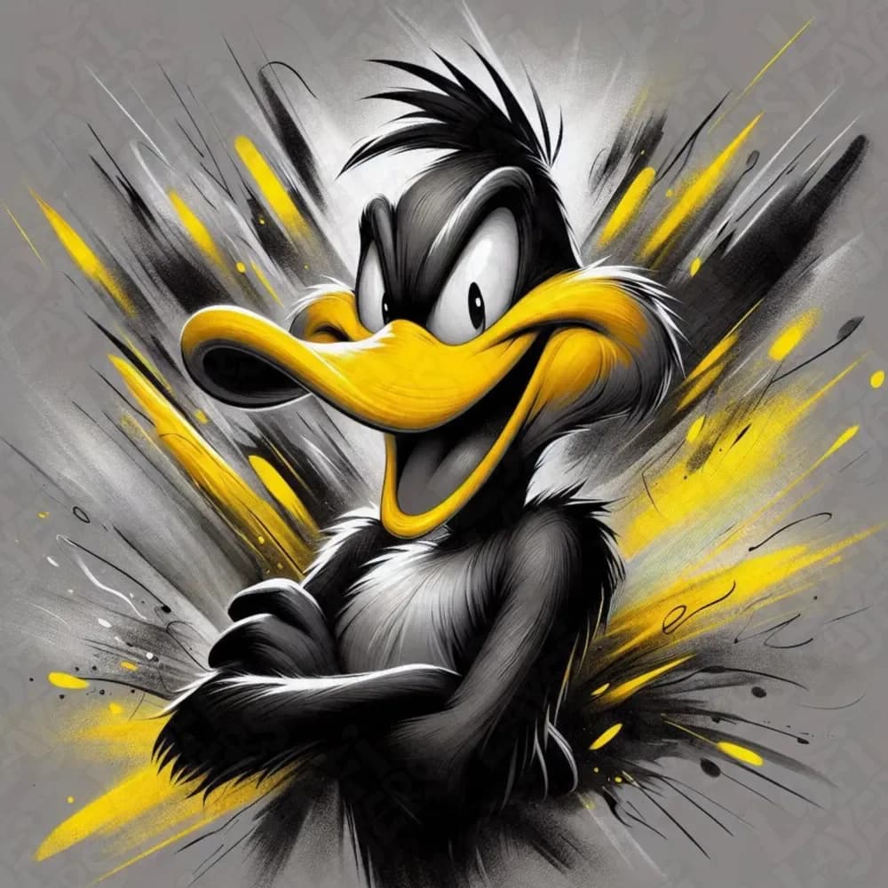 Daffy Duck Hueforge by LoFi Layers HueForge model: Daffy Duck Hueforge by LoFi Layers