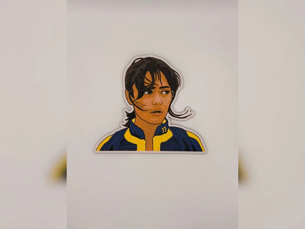Lucy Fallout Vault 33 Portrait hueforge cutout Lucy Fallout Vault 33 Portrait hueforge cutout
