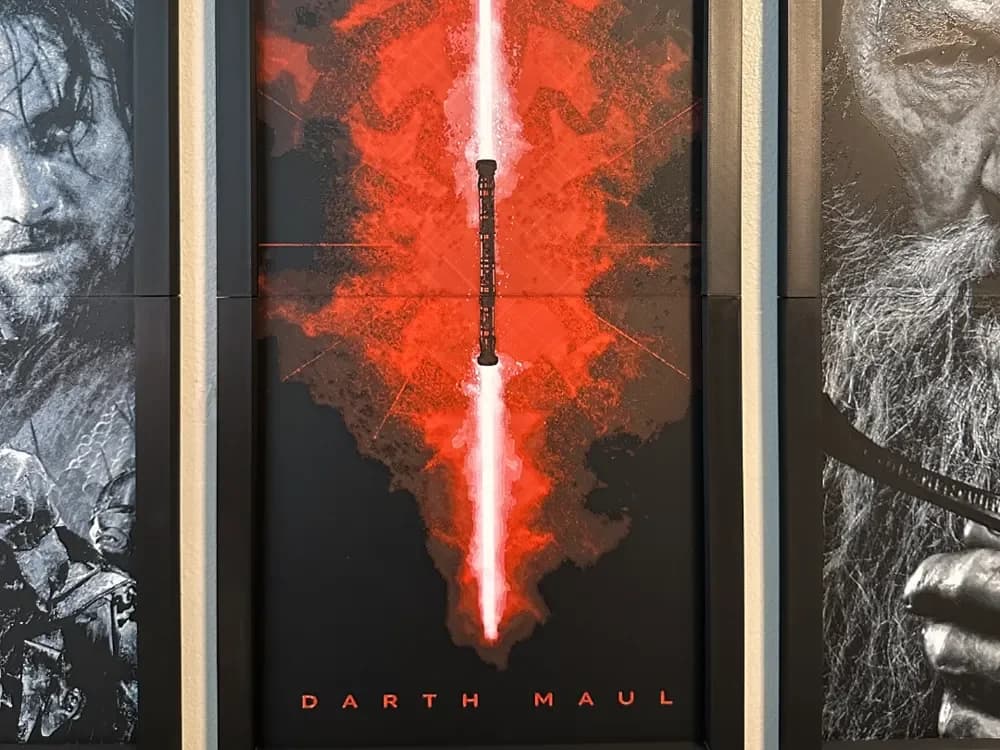 Darth Maul Light Saber 2-piece Hueforge by Hey Ben HueForge model: Darth Maul Light Saber 2-piece Hueforge by Hey Ben