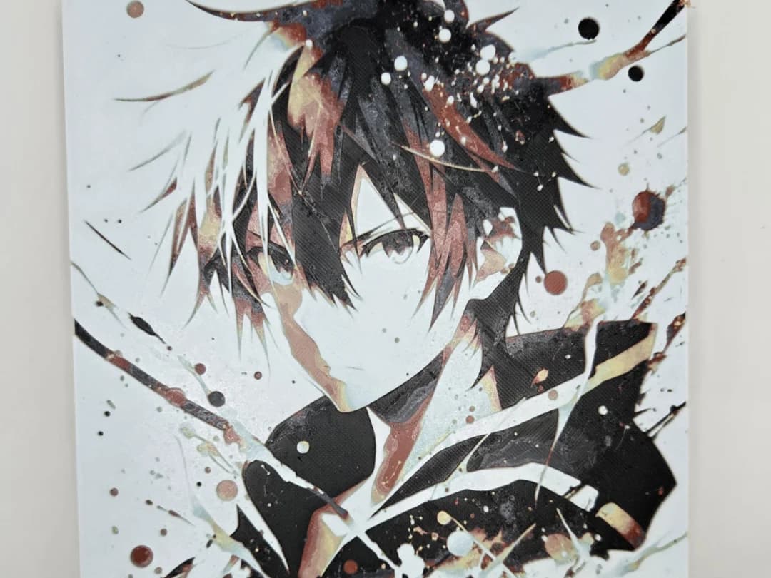 Graffiti Kirito Hueforge by 3Ree Printing HueForge model: Graffiti Kirito Hueforge by 3Ree Printing