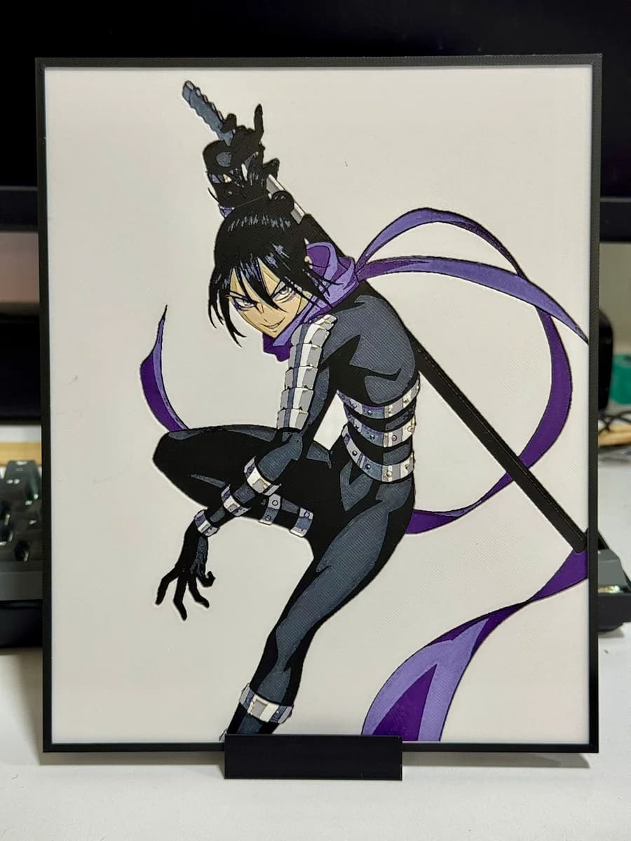 One Punch Man - Speed o' Sound Sonic by Strata Prints HueForge model: One Punch Man - Speed o' Sound Sonic by Strata Prints