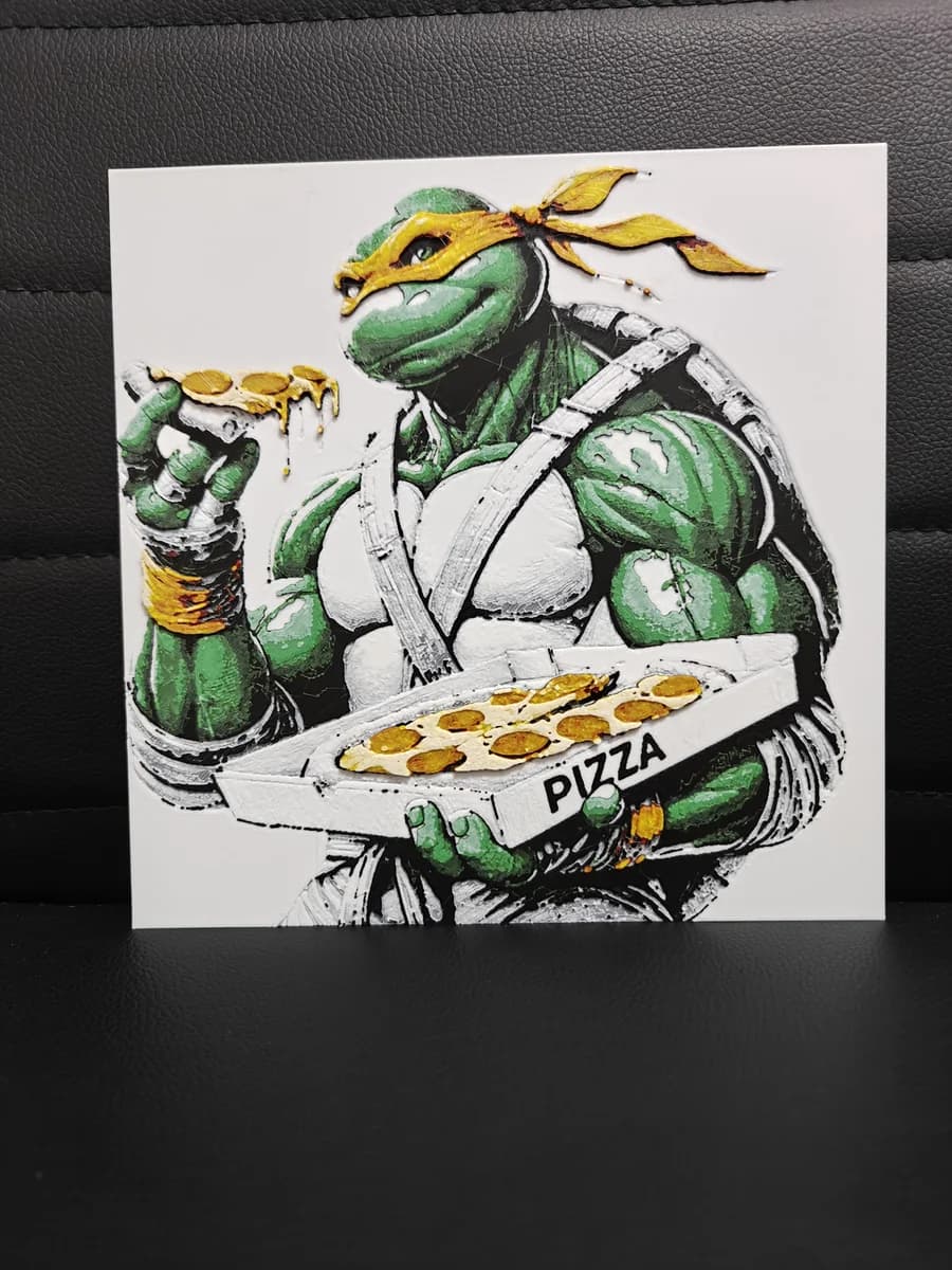 Michelangelo by TheHueforgeLady HueForge model: Michelangelo by TheHueforgeLady