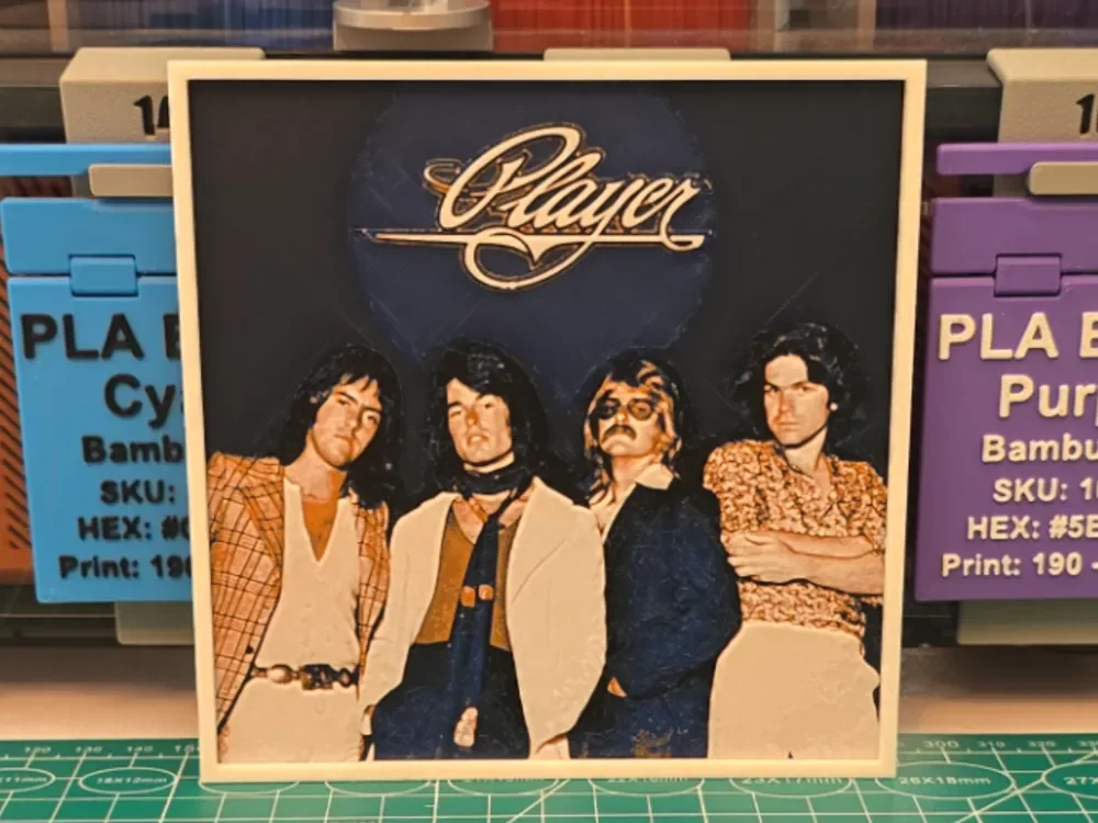 Player "Player" Album - Hueforge Art by Lumpy3D HueForge model: Player "Player" Album - Hueforge Art by Lumpy3D