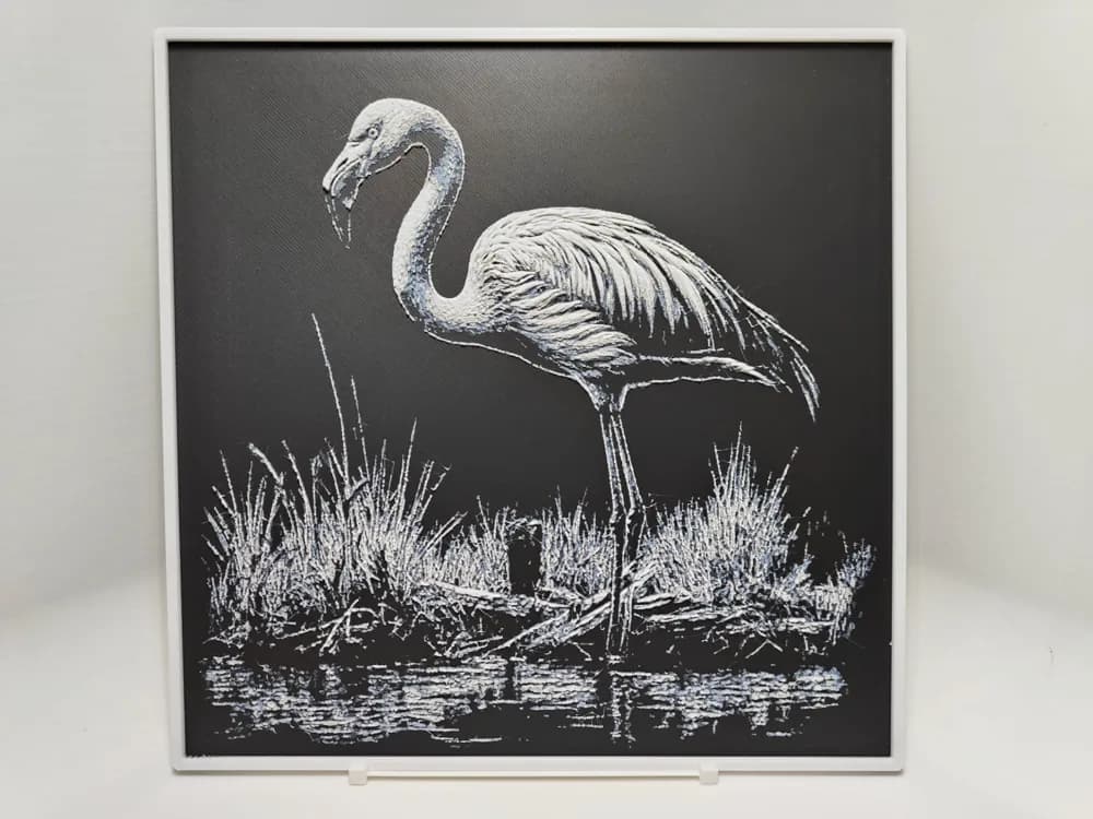 Flamingo - Hueforge by BeaN HueForge model: Flamingo - Hueforge by BeaN