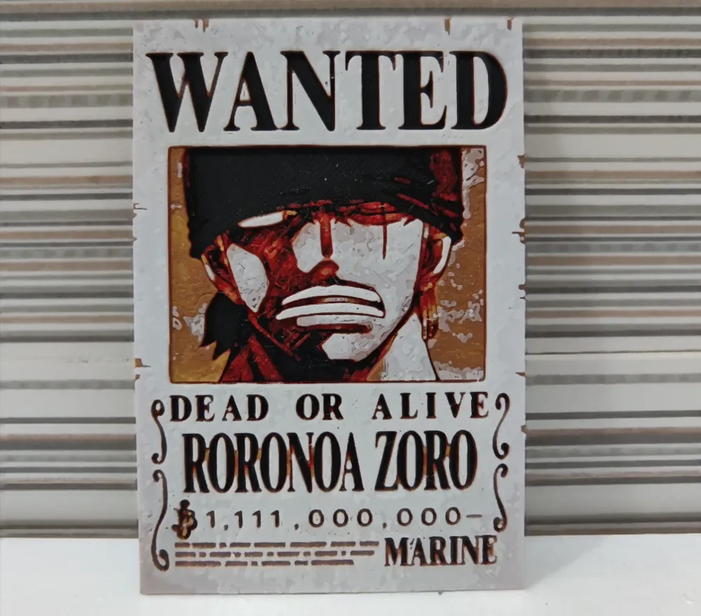 Hueforge style letter from Zoro Hueforge style letter from Zoro