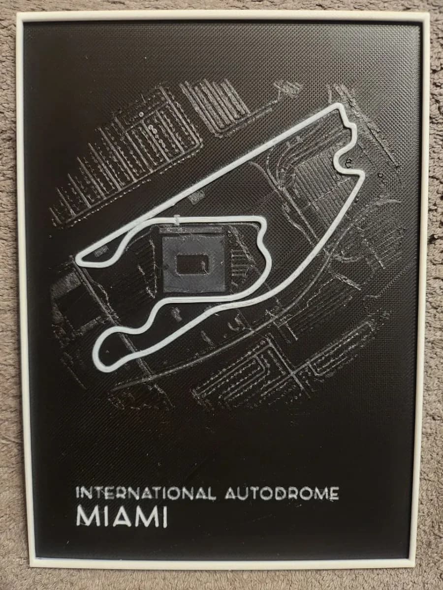 Miami Circuit F1 - HueForge Miami Circuit F1 - HueForge