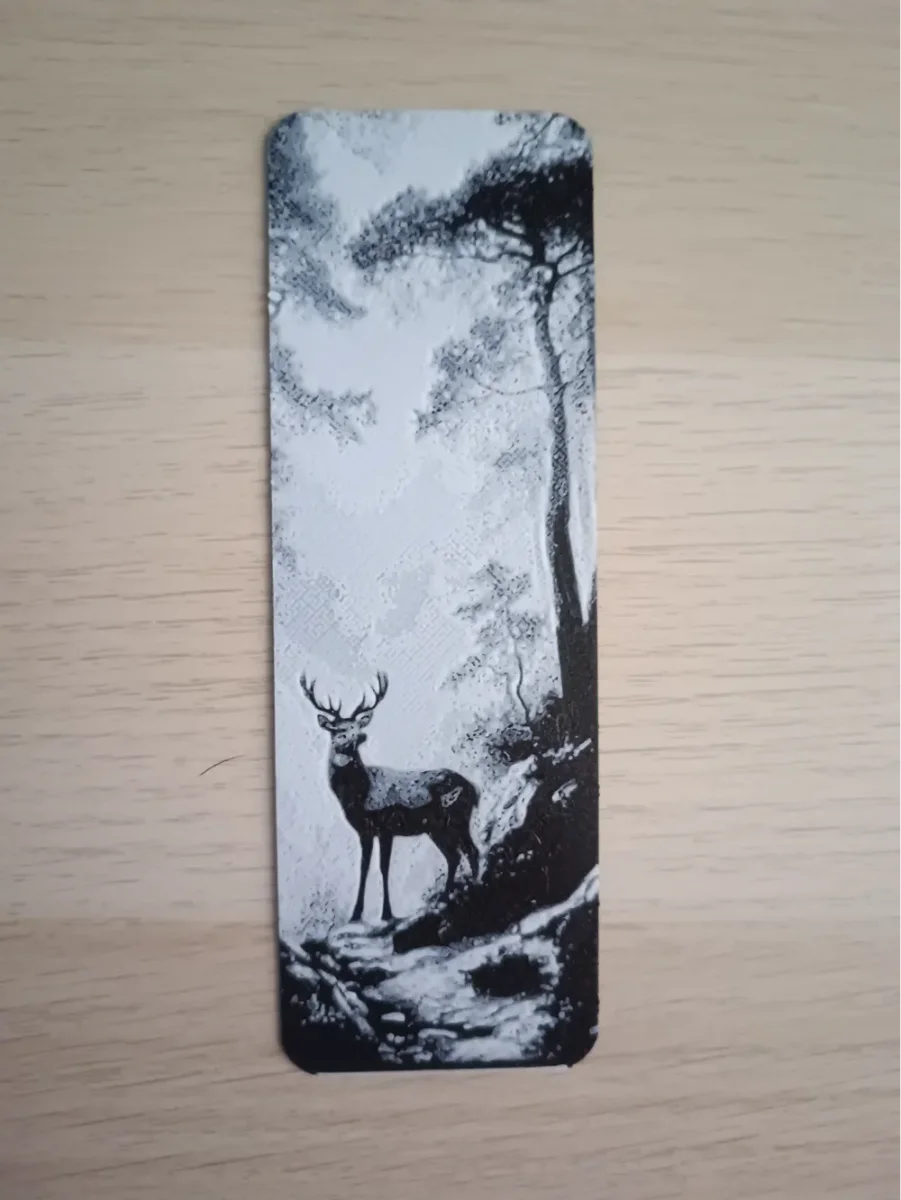 Deer Forest 4 Bookmark by Atrus Design HueForge model: Deer Forest 4 Bookmark by Atrus Design