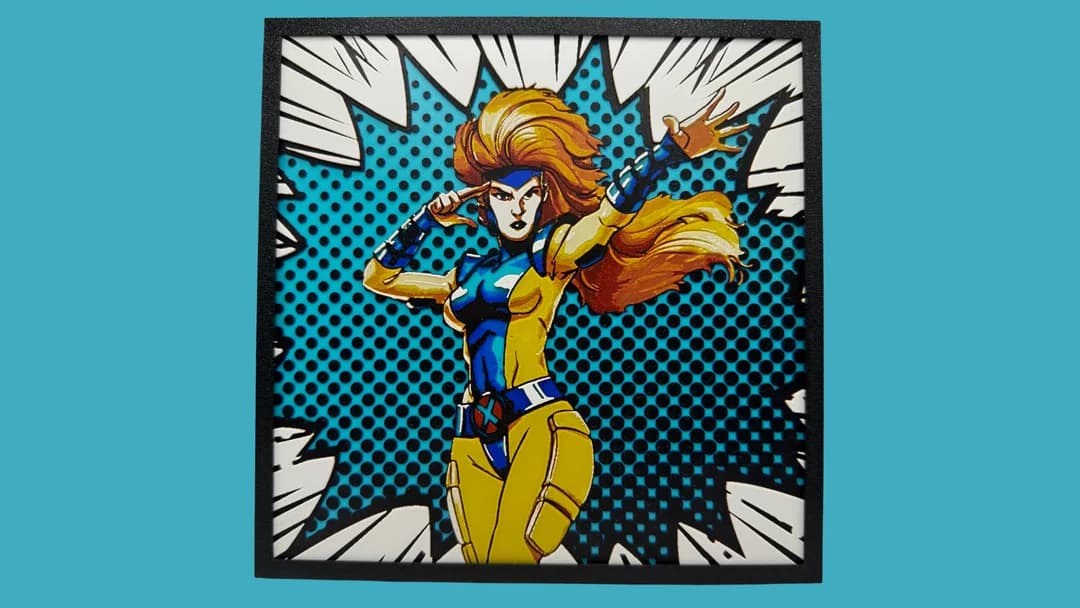 Jean Gray - Marvel Hueforge by Canadian Gamer HueForge model: Jean Gray - Marvel Hueforge by Canadian Gamer
