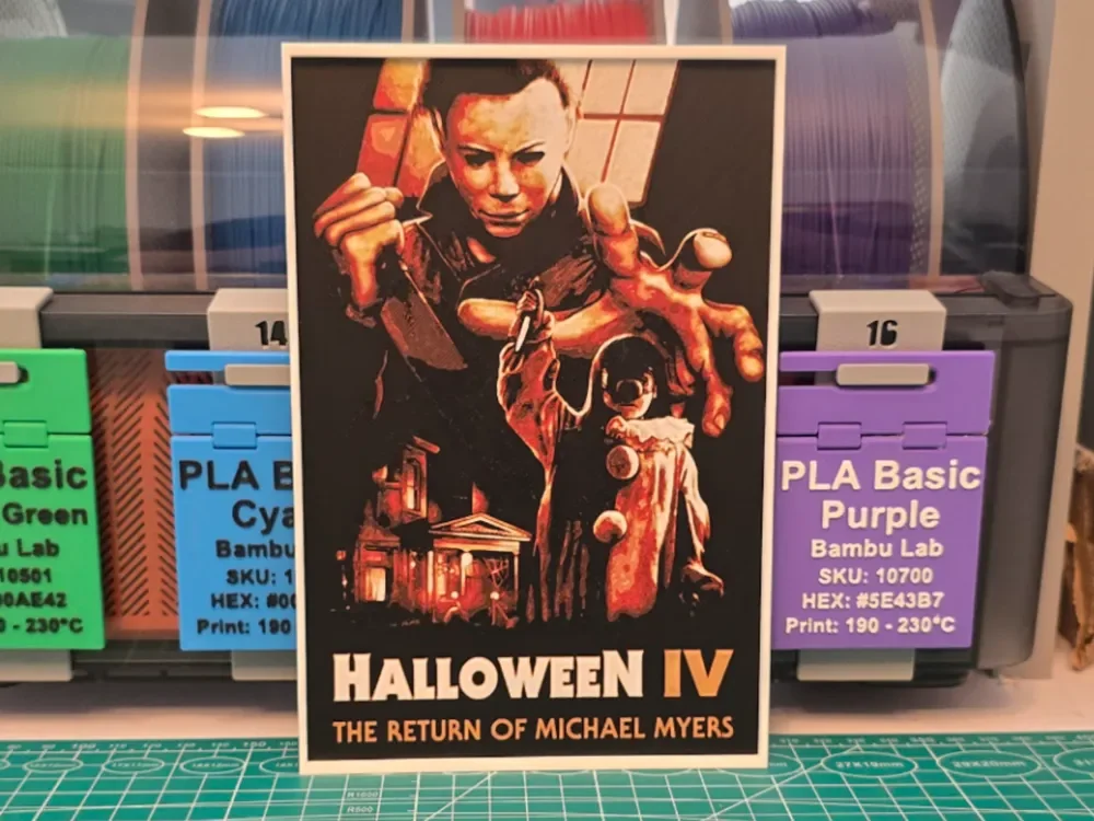 Halloween 4: The Return of Michael Myers Poster by Lumpy3D HueForge model: Halloween 4: The Return of Michael Myers Poster by Lumpy3D
