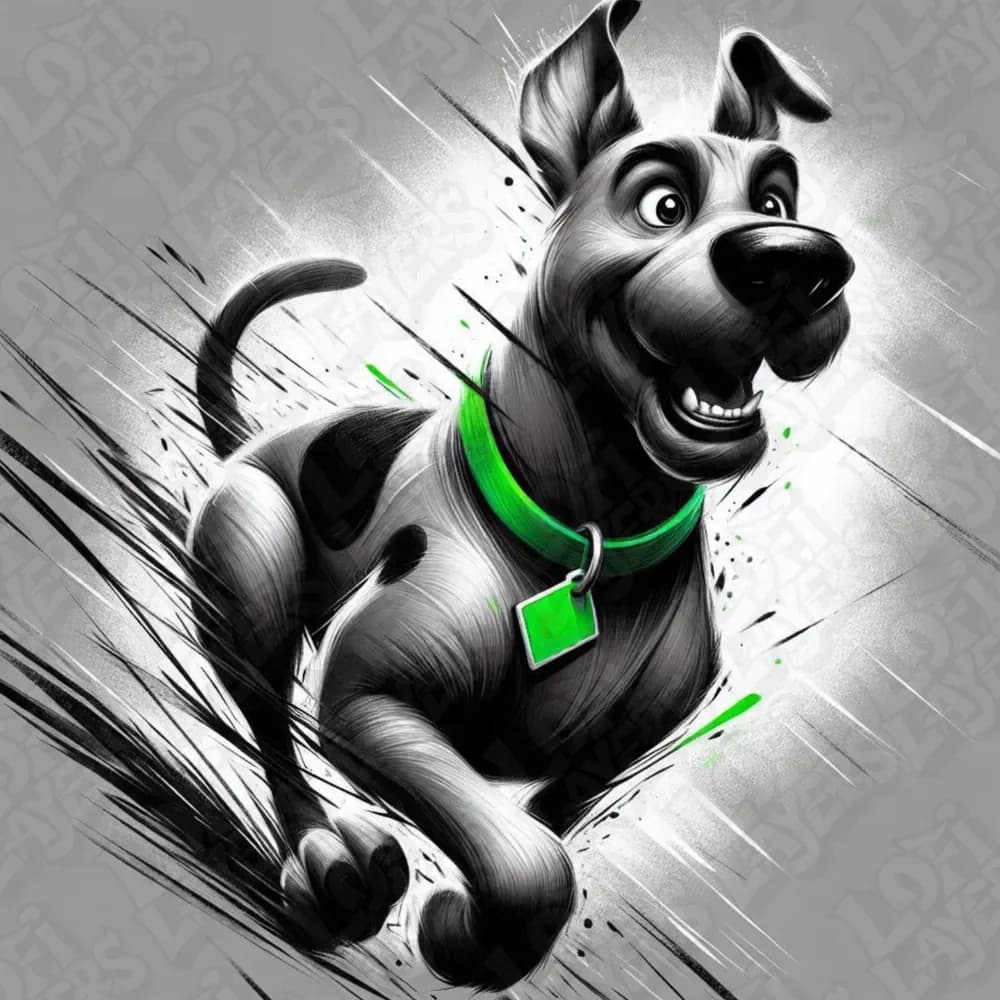 Scooby-Doo Hueforge by LoFi Layers HueForge model: Scooby-Doo Hueforge by LoFi Layers