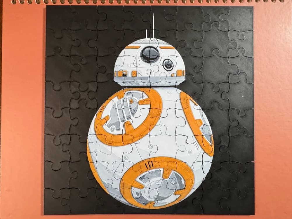 BB8 (Star Wars) Puzzle by 3djd HueForge model: BB8 (Star Wars) Puzzle by 3djd
