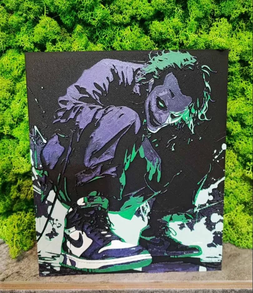 The Joker Nike by Garuda3D HueForge model: The Joker Nike by Garuda3D