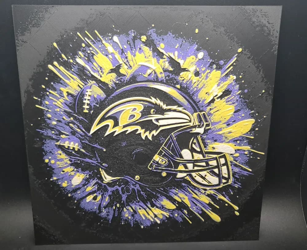 HueForge model: Ravens Hueforge by the_bearded_jedi