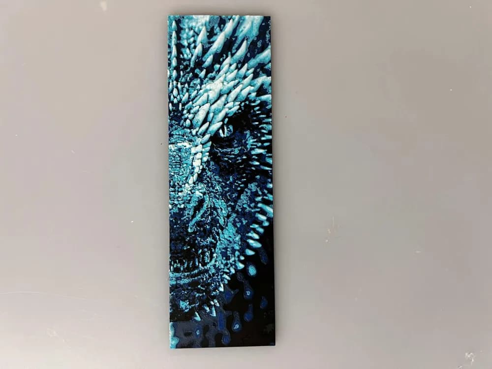 Dreamfyre House of the Dragons - Bookmark by 3djd HueForge model: Dreamfyre House of the Dragons - Bookmark by 3djd