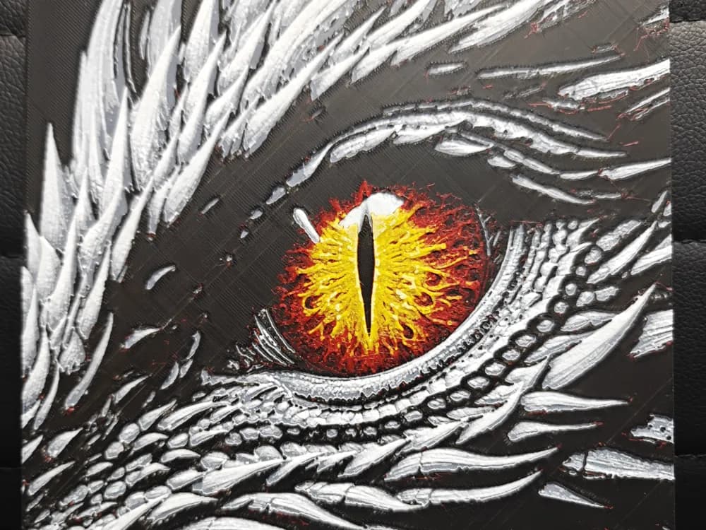 HueForge model: Dragon Eye by TheHueforgeLady