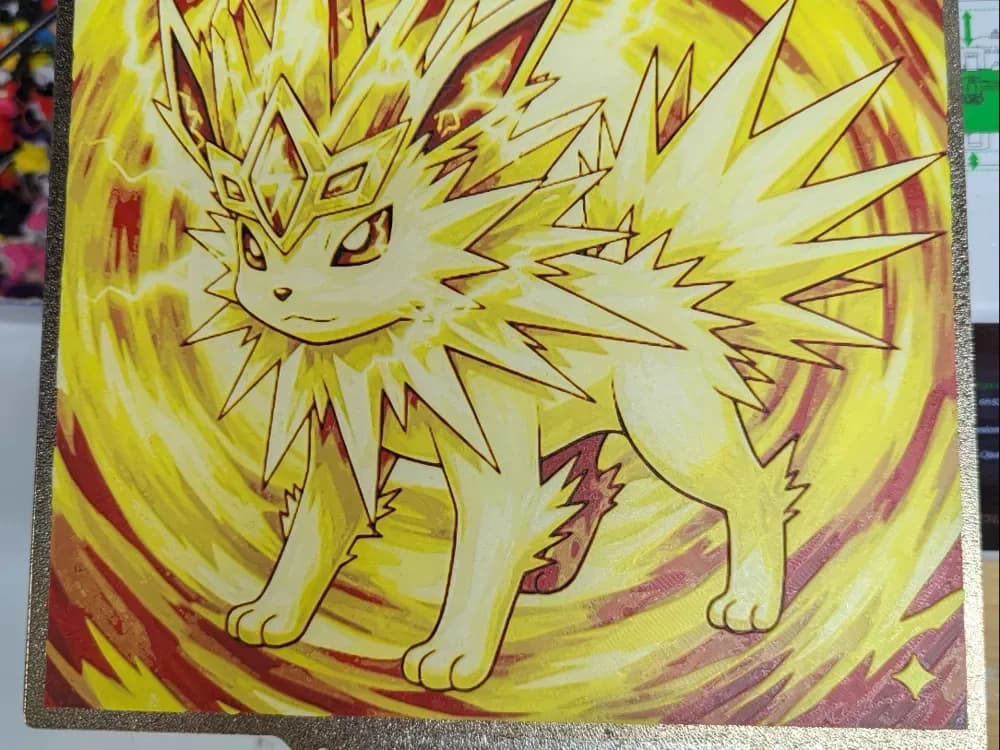 hueforge Jolteon Tera Type by ZombiePaint3D HueForge model: hueforge Jolteon Tera Type by ZombiePaint3D