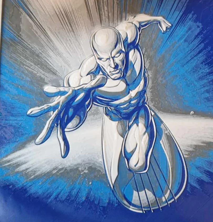 Silver Surfer Hueforge by Dakiren HueForge model: Silver Surfer Hueforge by Dakiren