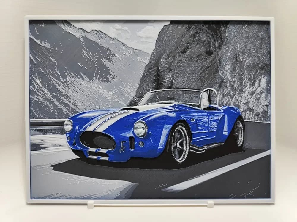 Shelby Cobra 427 - Hueforge by BeaN HueForge model: Shelby Cobra 427 - Hueforge by BeaN