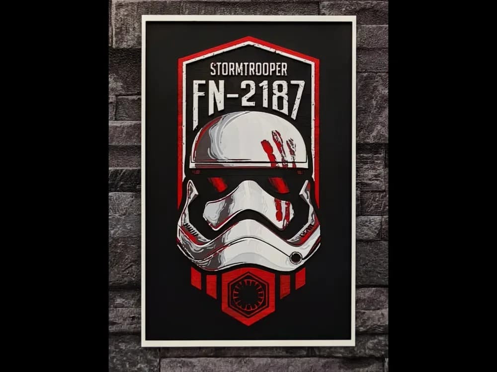 Hueforge FN-2187 StromTrooper 4 colors by StefBull85 HueForge model: Hueforge FN-2187 StromTrooper 4 colors by StefBull85