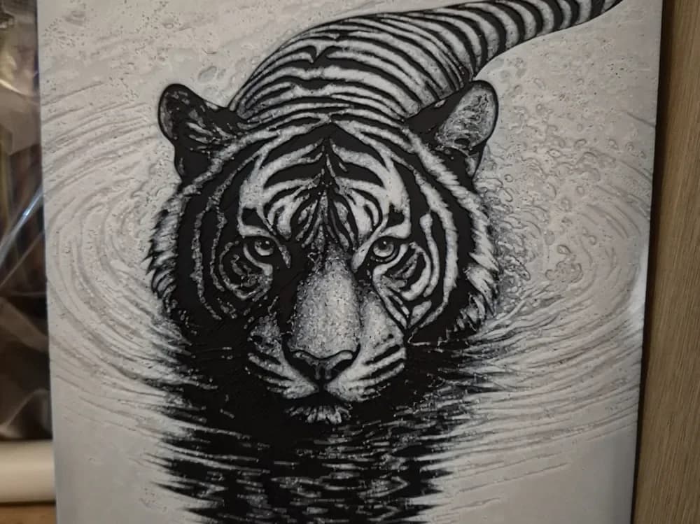 Tiger in water hueforge by Buntsta HueForge model: Tiger in water hueforge by Buntsta