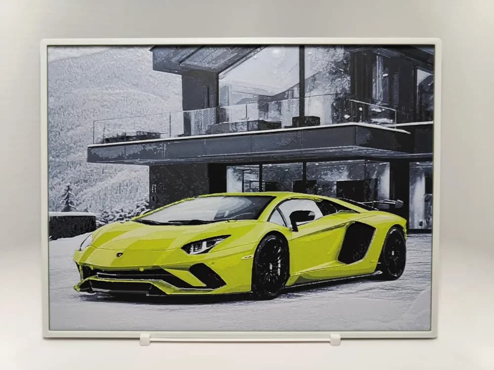 HueForge model: Lamborghini Aventador - Hueforge by BeaN