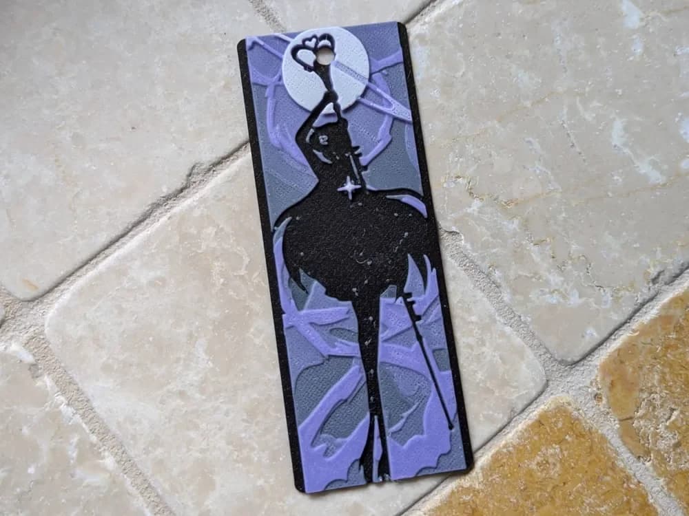 Sailor Pluto Bookmark - Hueforge by suaimondi HueForge model: Sailor Pluto Bookmark - Hueforge by suaimondi