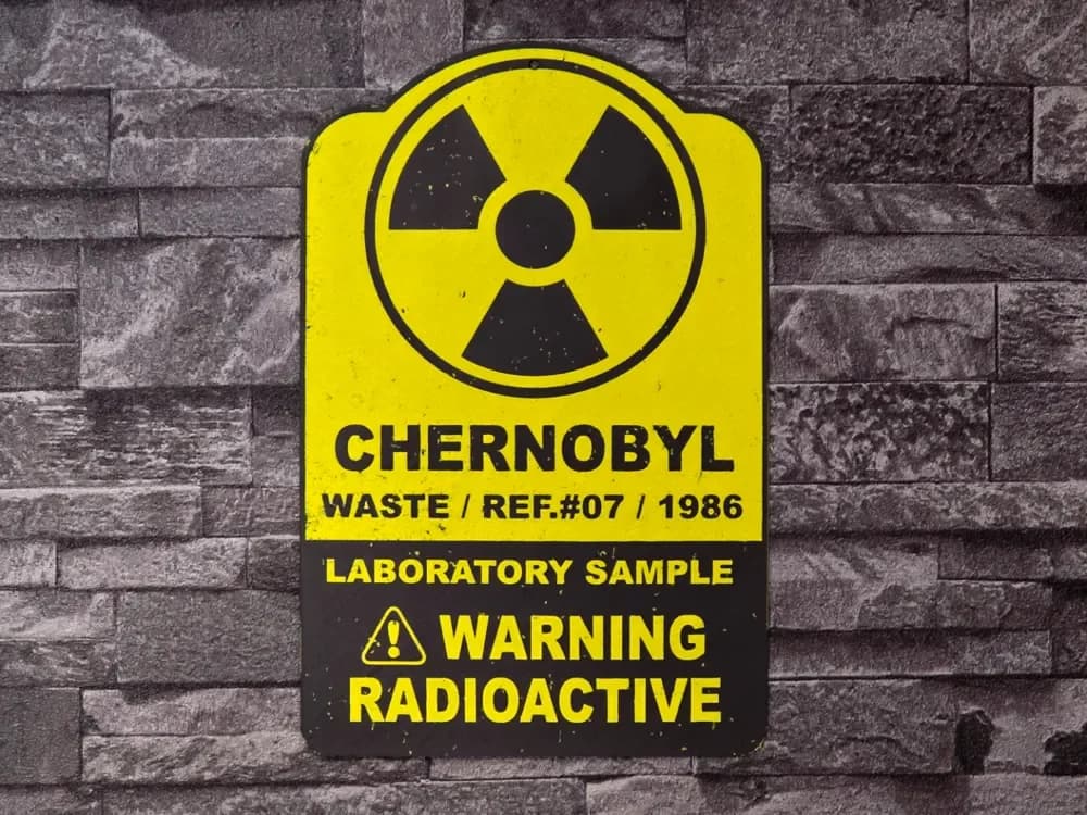 Hueforge CHERNOBYL RADIOACTIVE 2 colors by StefBull85 HueForge model: Hueforge CHERNOBYL RADIOACTIVE 2 colors by StefBull85