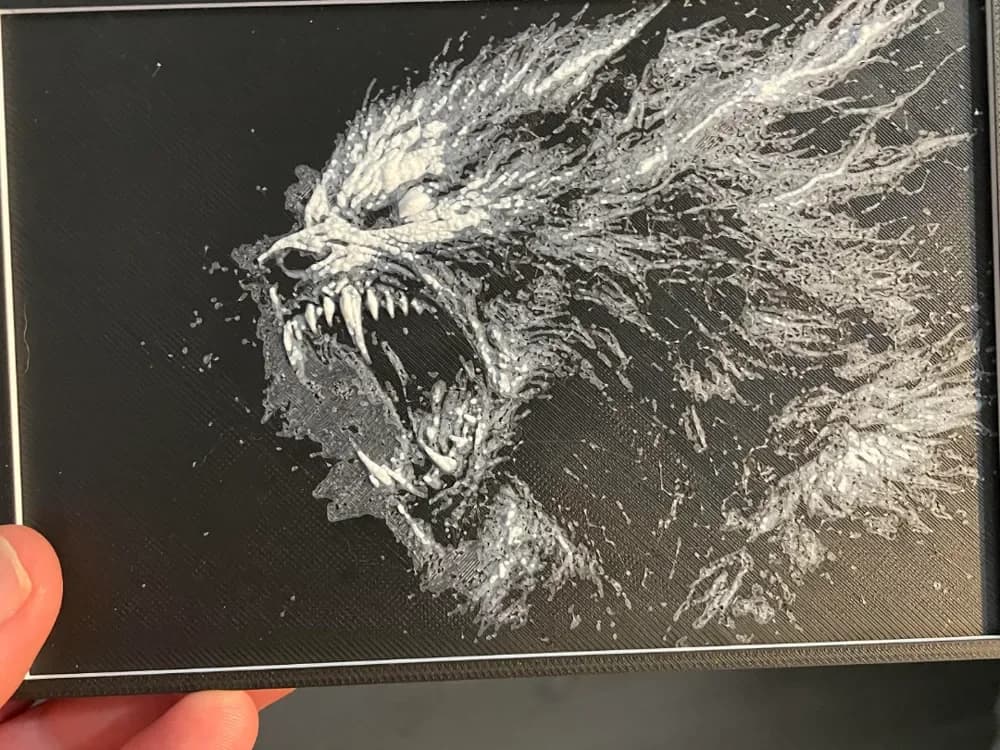 Werewolf Hueforge by Advancedtechworldwide HueForge model: Werewolf Hueforge by Advancedtechworldwide