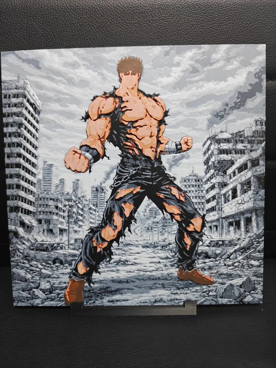 Ken Fist of the North Star by TheHueforgeLady HueForge model: Ken Fist of the North Star by TheHueforgeLady