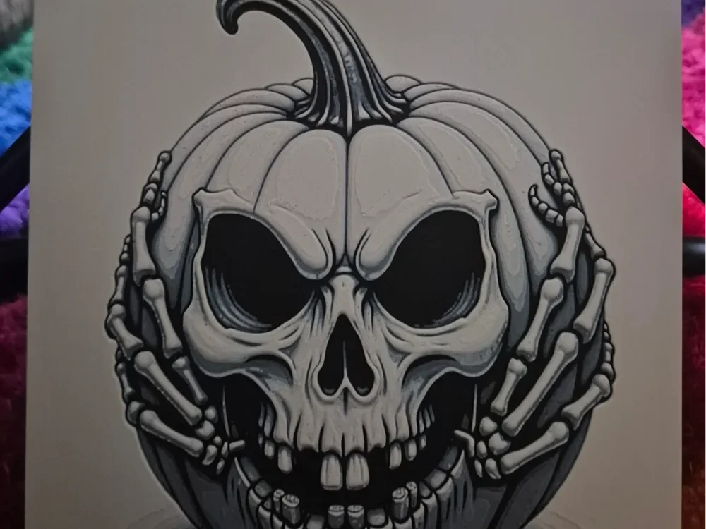 Pumpkin skull hueforge by Buntsta HueForge model: Pumpkin skull hueforge by Buntsta