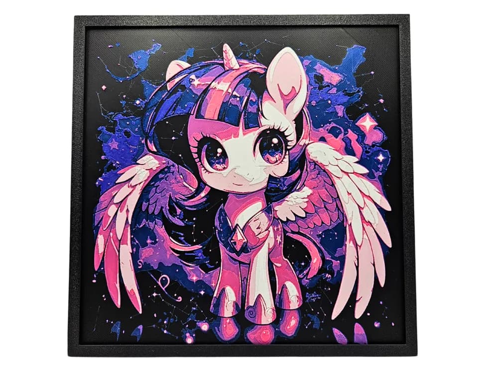 Princess Twilight Sparkle by BusyKikiBee HueForge model: Princess Twilight Sparkle by BusyKikiBee
